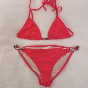 Milly Cabana string bikini set Pink size M